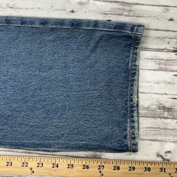 Levi's Premium Low Loose Jeans Women's Sz 26x30 Light Wash Straight Leg Cotton - Picture 8 of 13